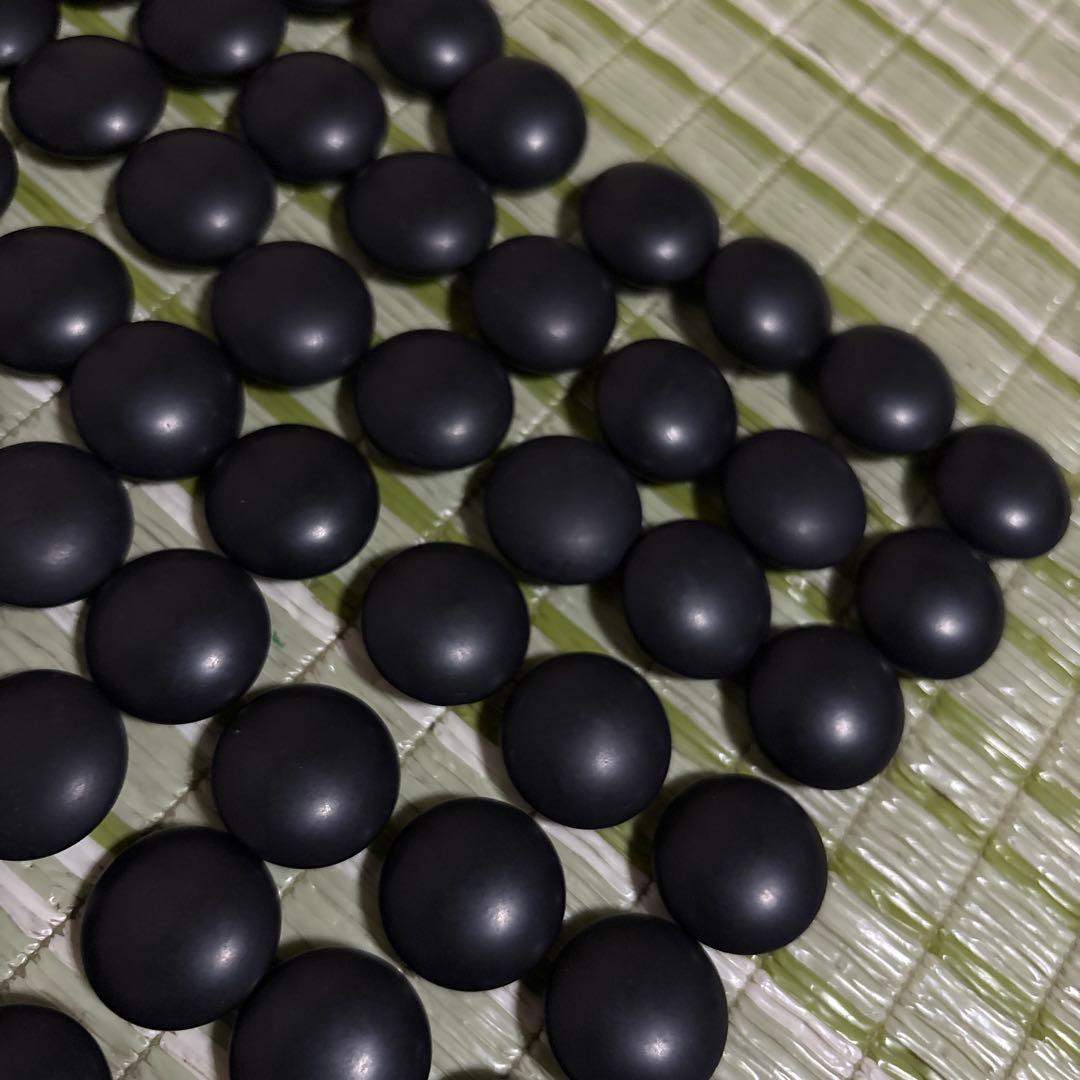 囲碁　碁石　駒　蛤　ハマグリ　那智黒　35号　工芸品