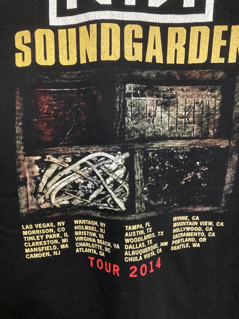 トップス NINE INCH NAILS SOUNDGARDEN TOUR 2014 L
