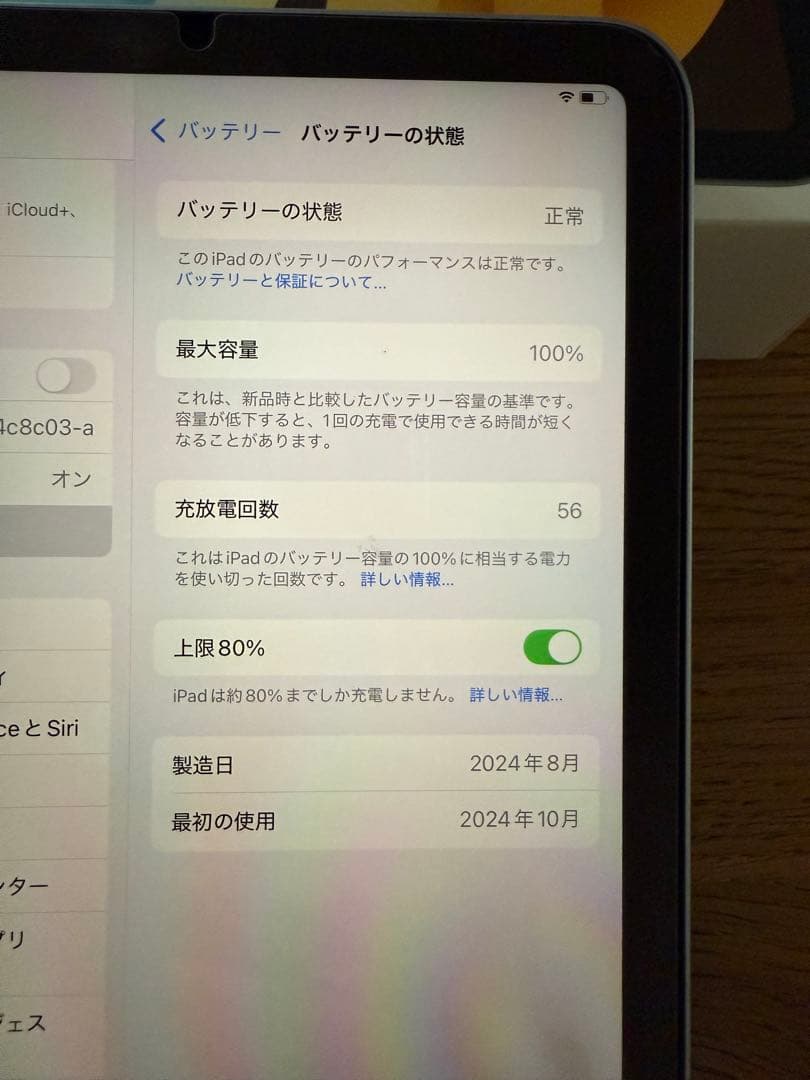 【美品】iPad mini (A17 Pro) 256GB Wi-Fi 本体