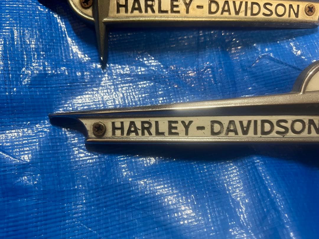 【希少品】HARLEY-DAVIDSON タンクエンブレム 左右セット当時物