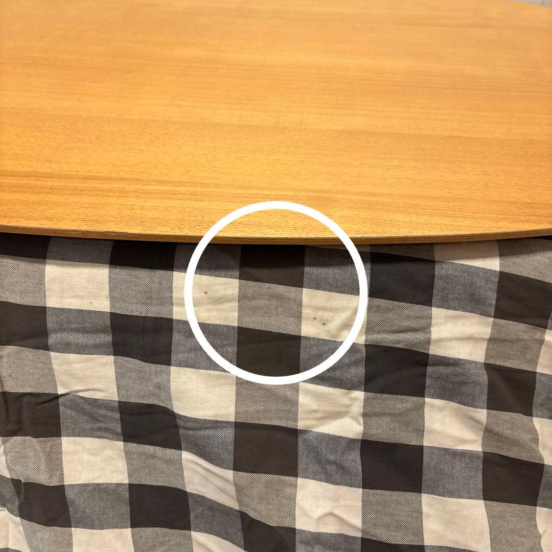 無印良品　楕円形こたつ 本体　タモ材曲木脚　フラットヒーター　こたつふとん　敷物