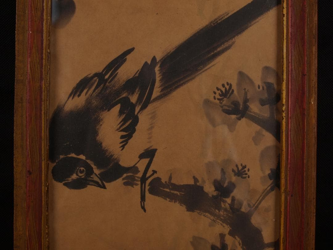 中国近代　古掛け軸中国民間画家 肉筆保證 唐物 AK1584A10-4