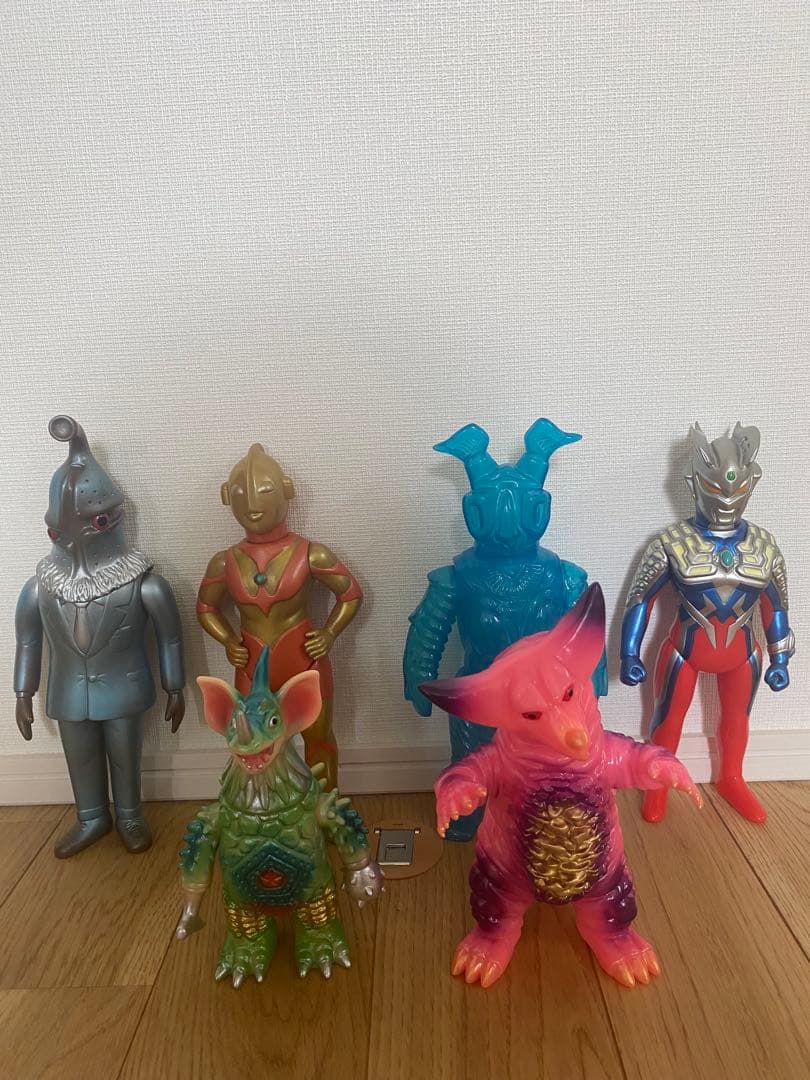 ウルトラマンソフビ6体セット　ブルマァク、マルサン、マーミットなど