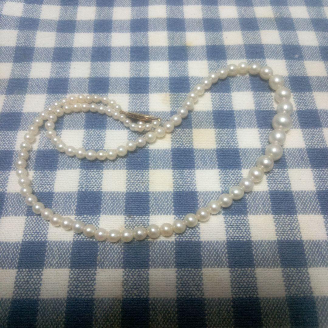 金具14K 本パールネックレス 約40cm