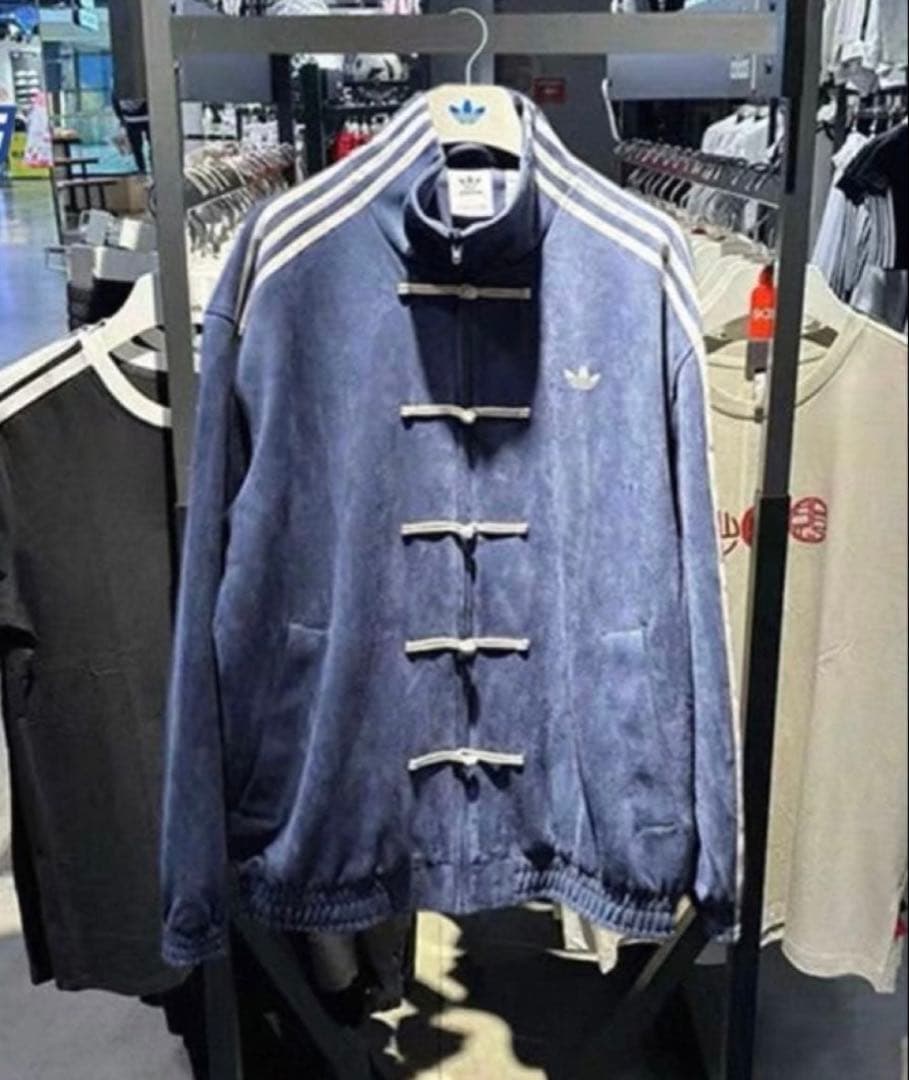 M 海外限定adidas originals スエード トラックジャケット