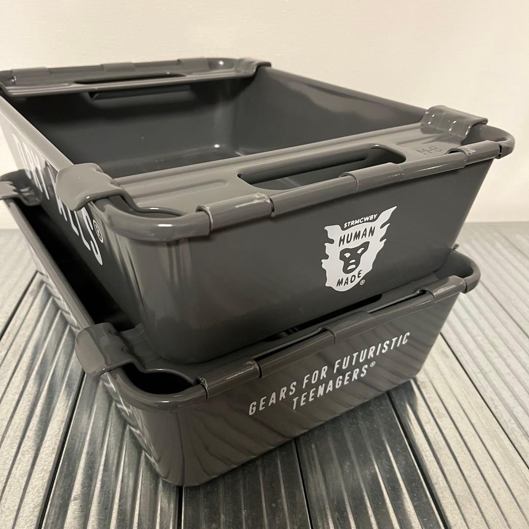 2個セット ヒューマンメイド スチールボックス コンテナ