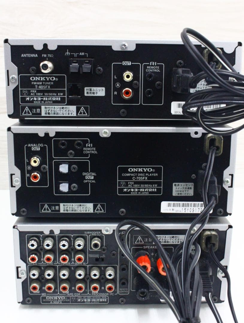 ▲ONKYO コンポ A-905FX T-405FX C-705FX スピーカー