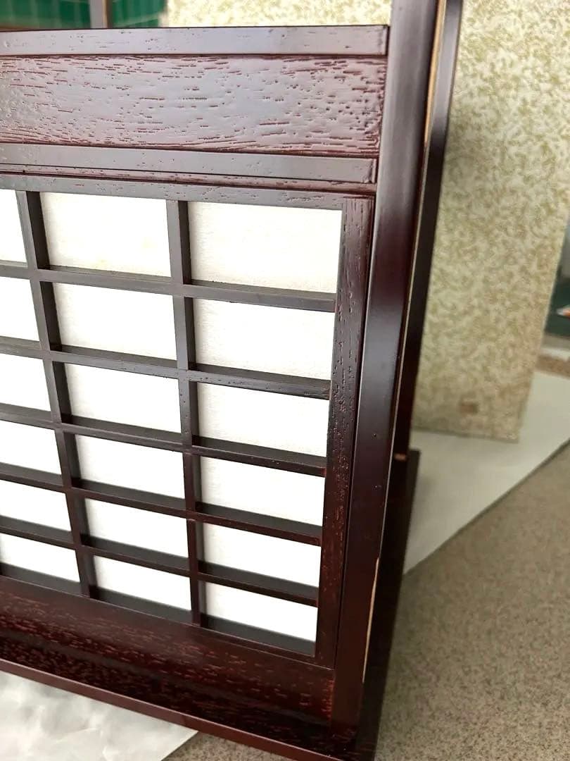 新品　茶道具吉野　組み立て式　8片　木製茶道具 格子状パネル付き