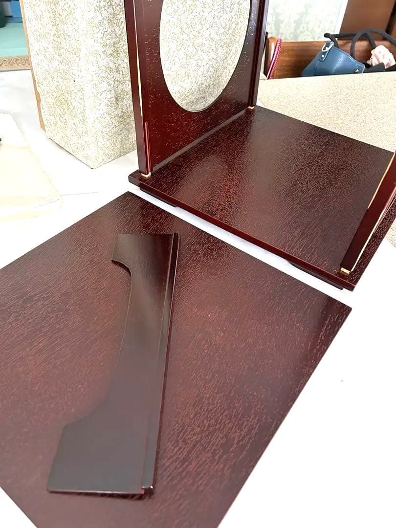 新品　茶道具吉野　組み立て式　8片　木製茶道具 格子状パネル付き