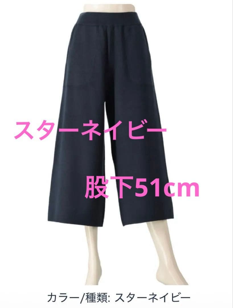 Anne Coquine コアスパンヤーン ガウチョパンツ 新品未使用 股下51