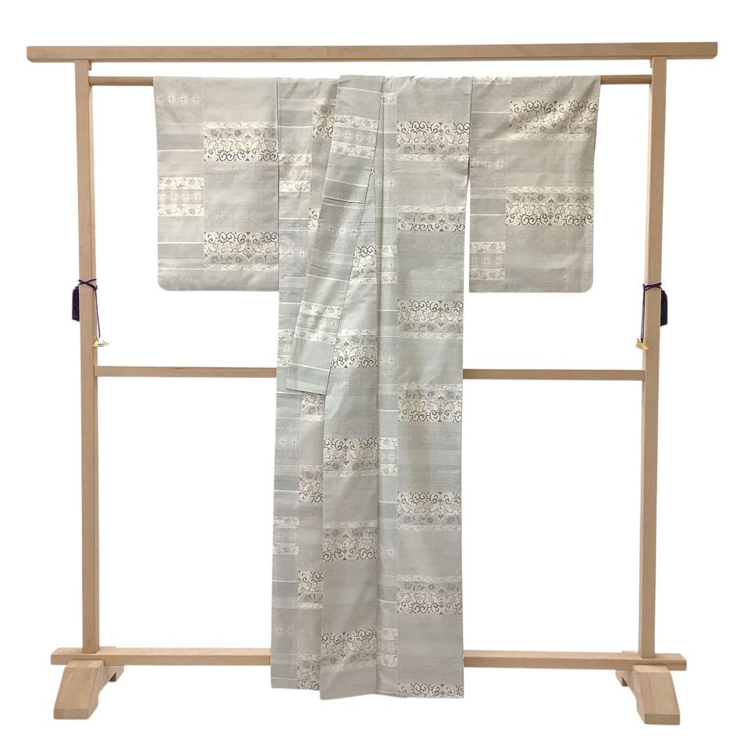 ◎mk-1109　　本場大島紬　白大島　西野織物　証付き　中古品　　1-15