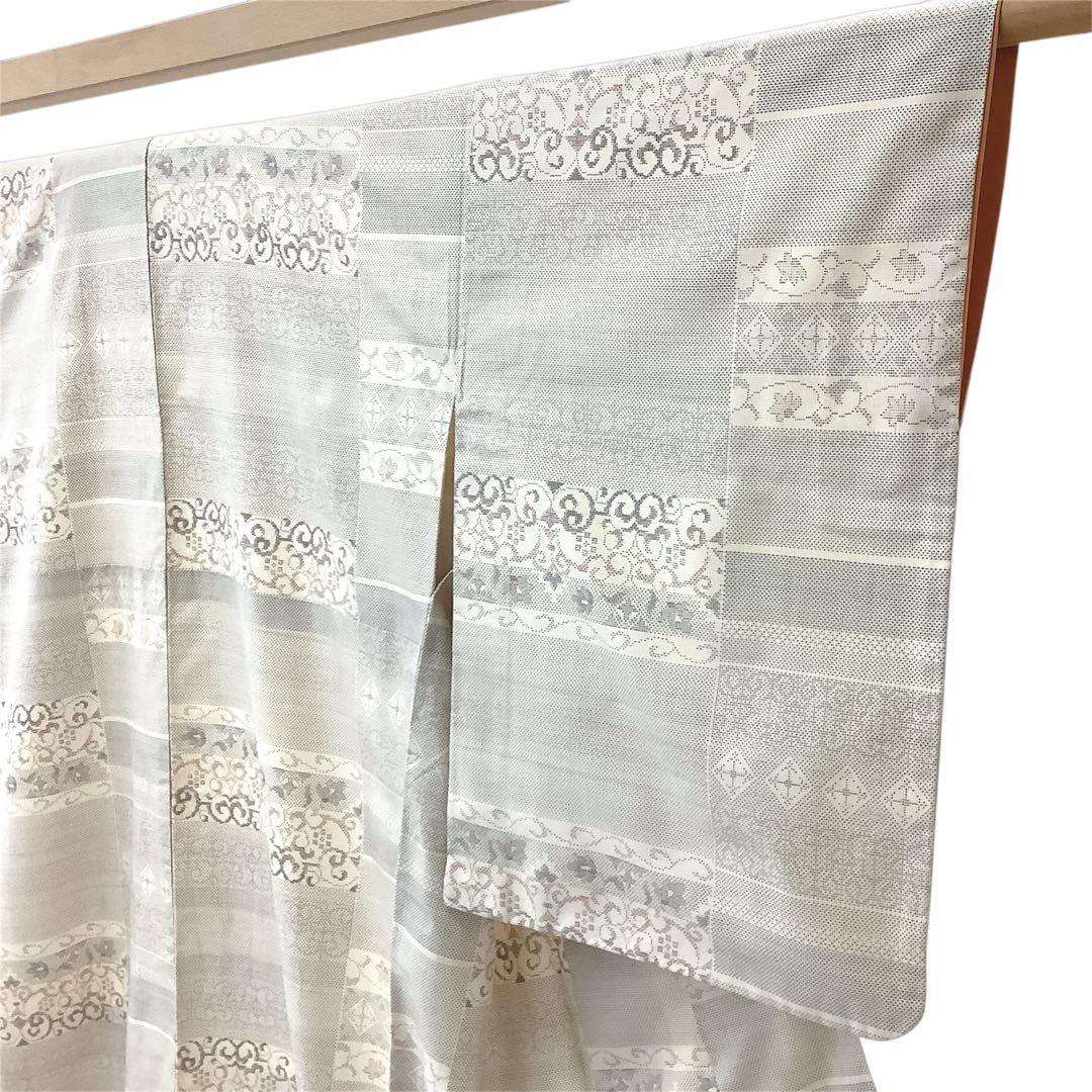 ◎mk-1109　　本場大島紬　白大島　西野織物　証付き　中古品　　1-15