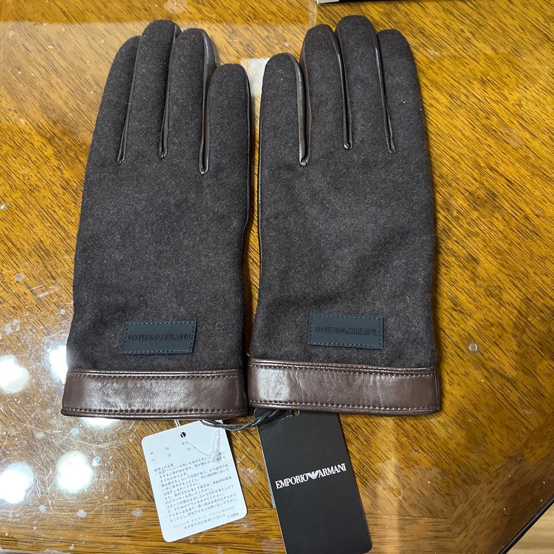 EMPORIO ARMANI ブラウン手袋