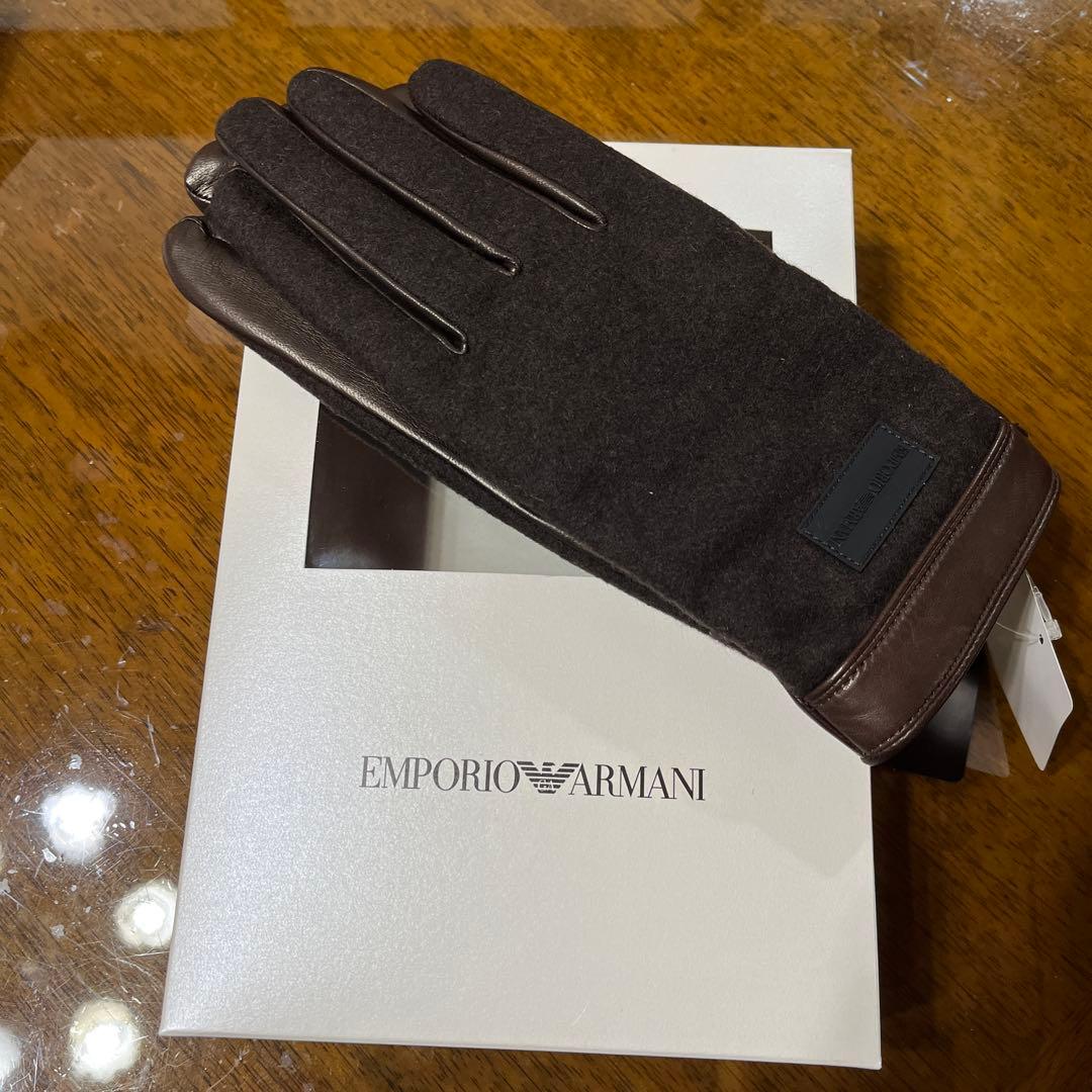 EMPORIO ARMANI ブラウン手袋