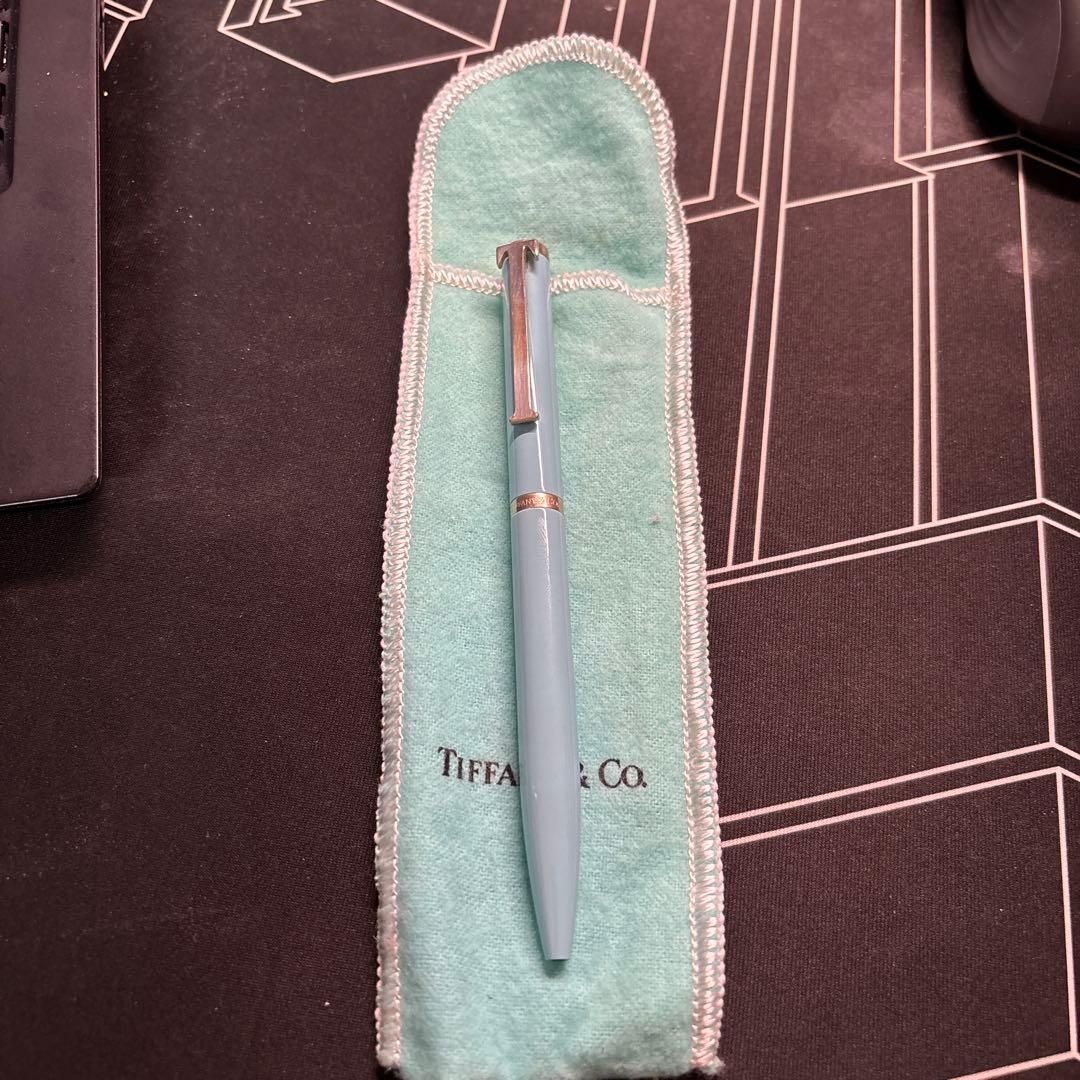 ティファニー　Tクリップ　エグゼクティブ　ボールペン　ティファニーブルー