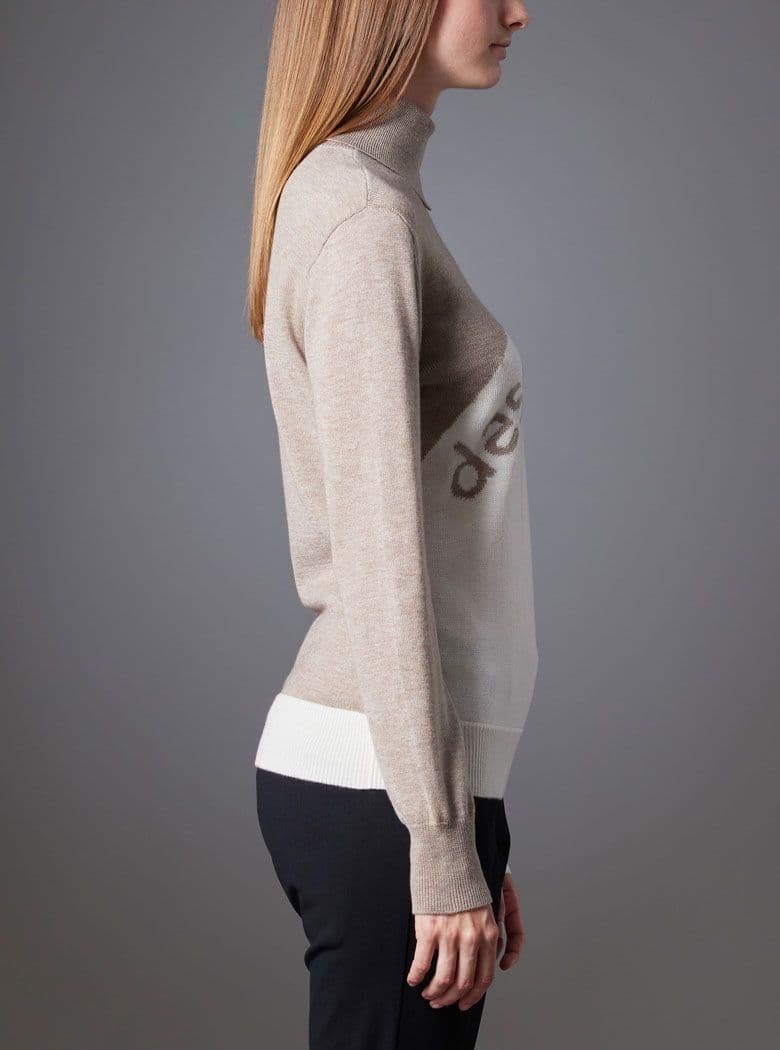 新品DESCENTEGOLFタートルネックニットセーターМ