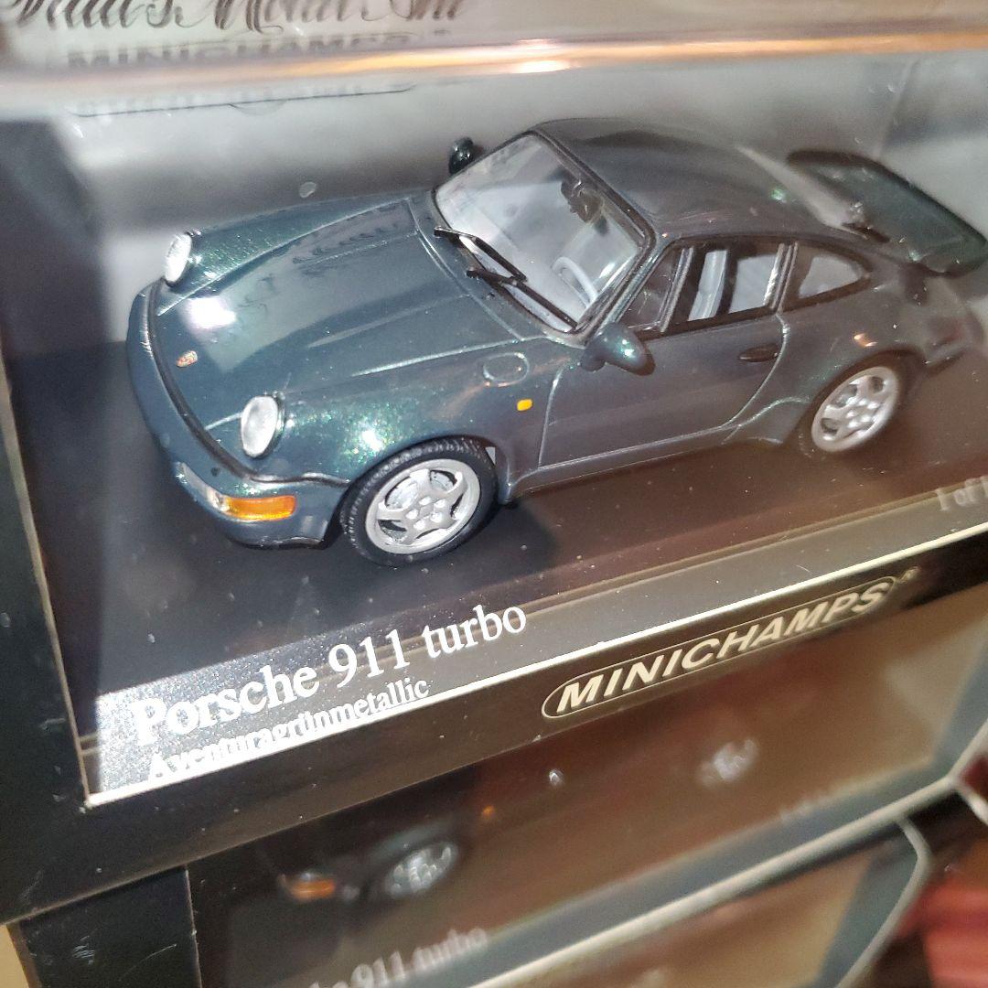 MINICHAMPS Porsche 911 turbo 6台セット赤、黄