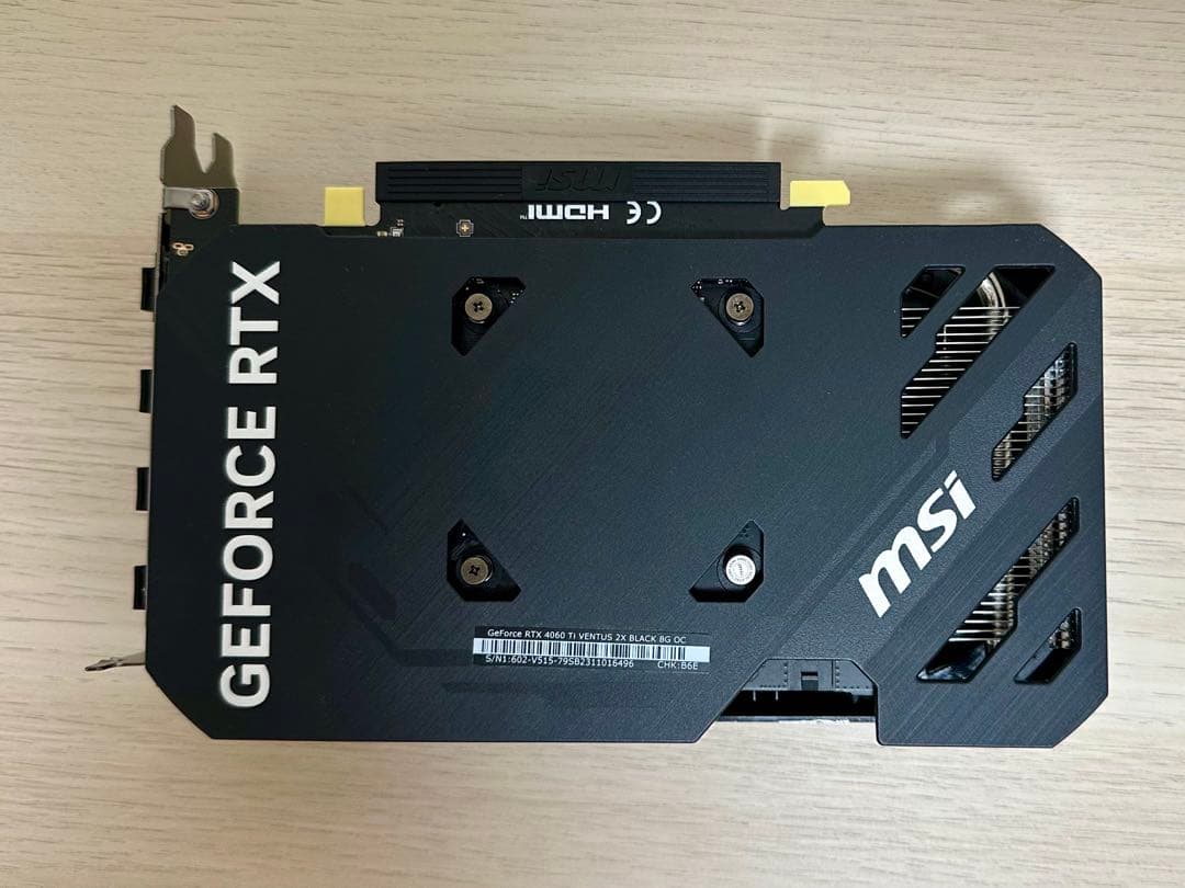 グラフィックボード・グラボ・ビデオカード MSI GeForce RTX 4060 Ti 8G OC