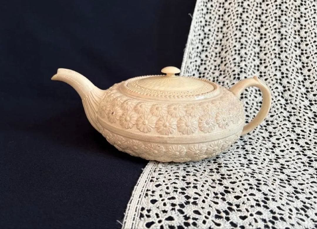 ボルドー窯　マーガレットシリーズ ティーポット フランス アンティーク