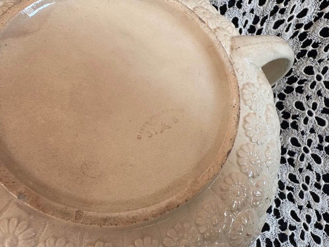 ボルドー窯　マーガレットシリーズ ティーポット フランス アンティーク