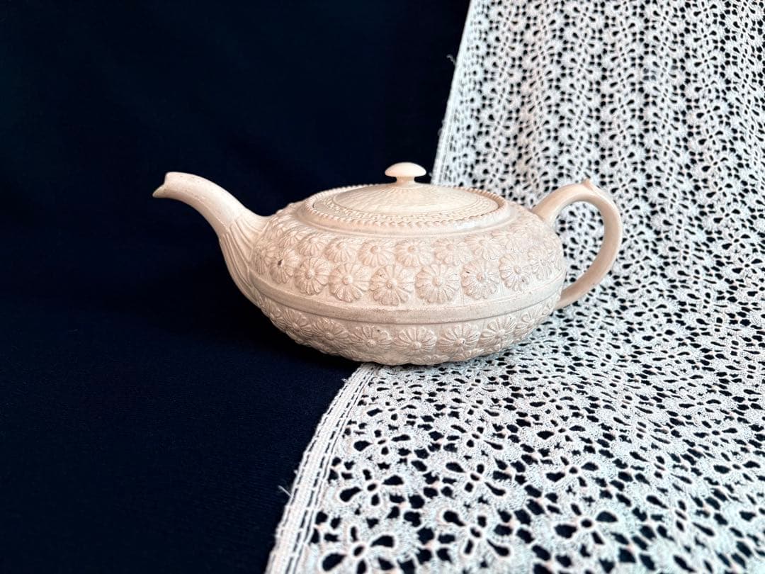 ボルドー窯　マーガレットシリーズ ティーポット フランス アンティーク