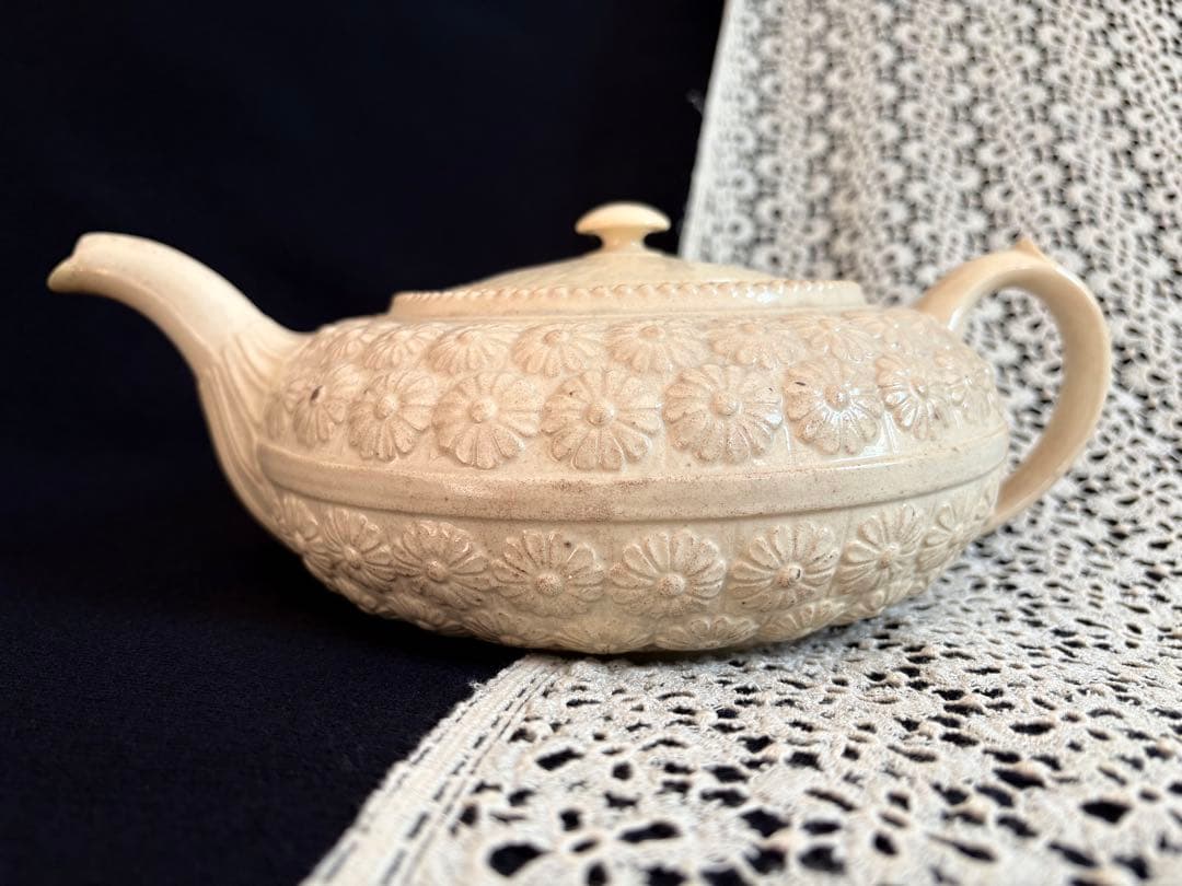 ボルドー窯　マーガレットシリーズ ティーポット フランス アンティーク