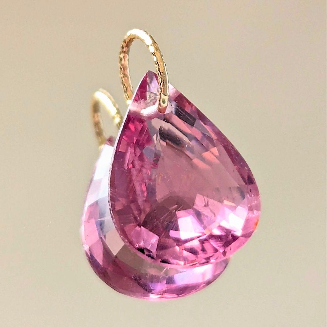 ♢N♢K18 ピンクトルマリン3.85ct ネックレスチャ―ム