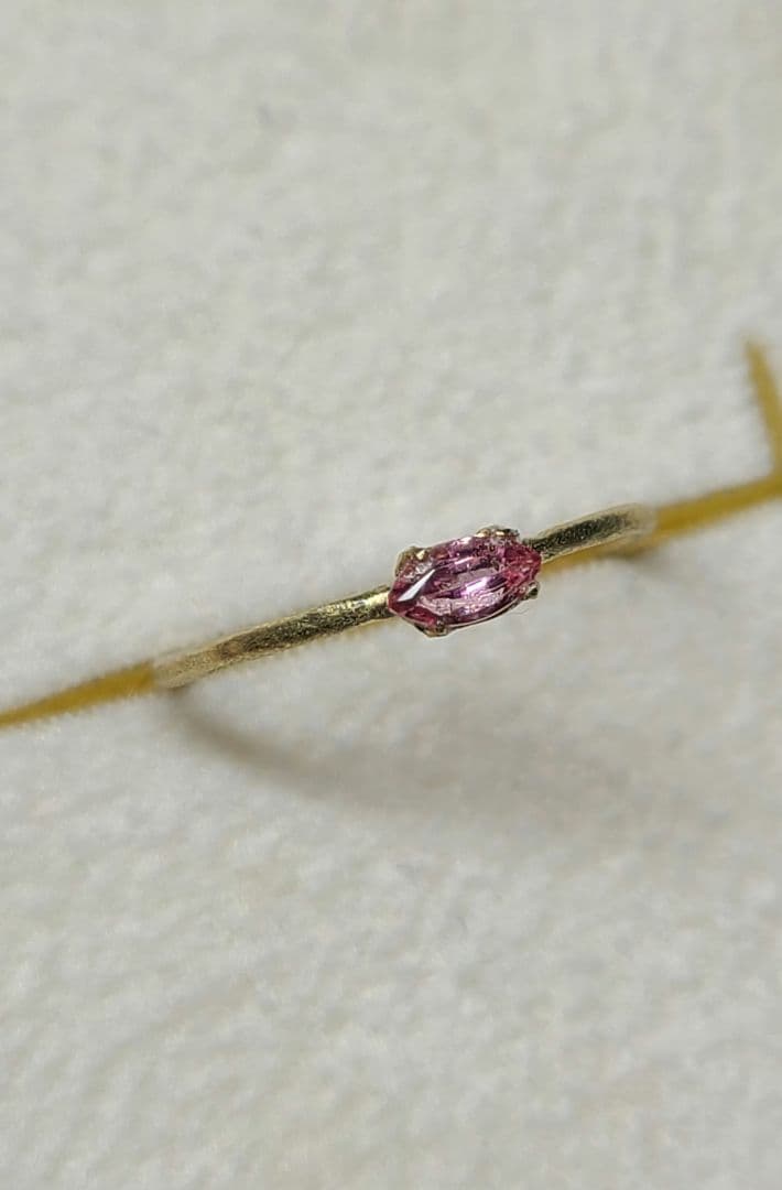 なお★パパラチアサファイア★リングオーダーソ付