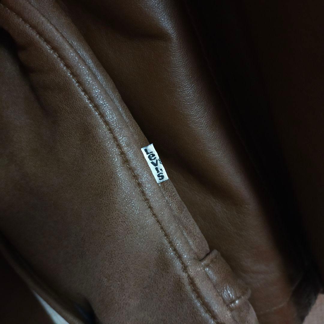 LEVI'S リーバイス 韓国製90s レザージャケット ライダース ラムレザー