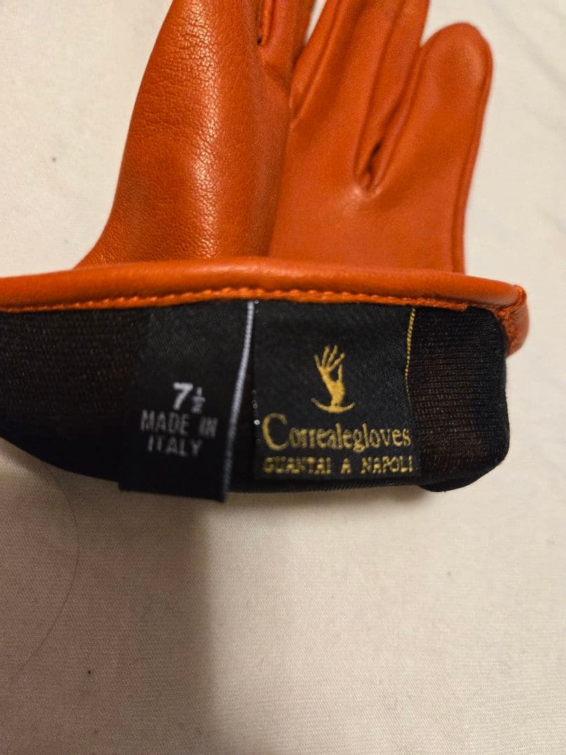 【Yuu S】 コレアーレグローブス　オレンジ　手袋 7.5　BEAMS