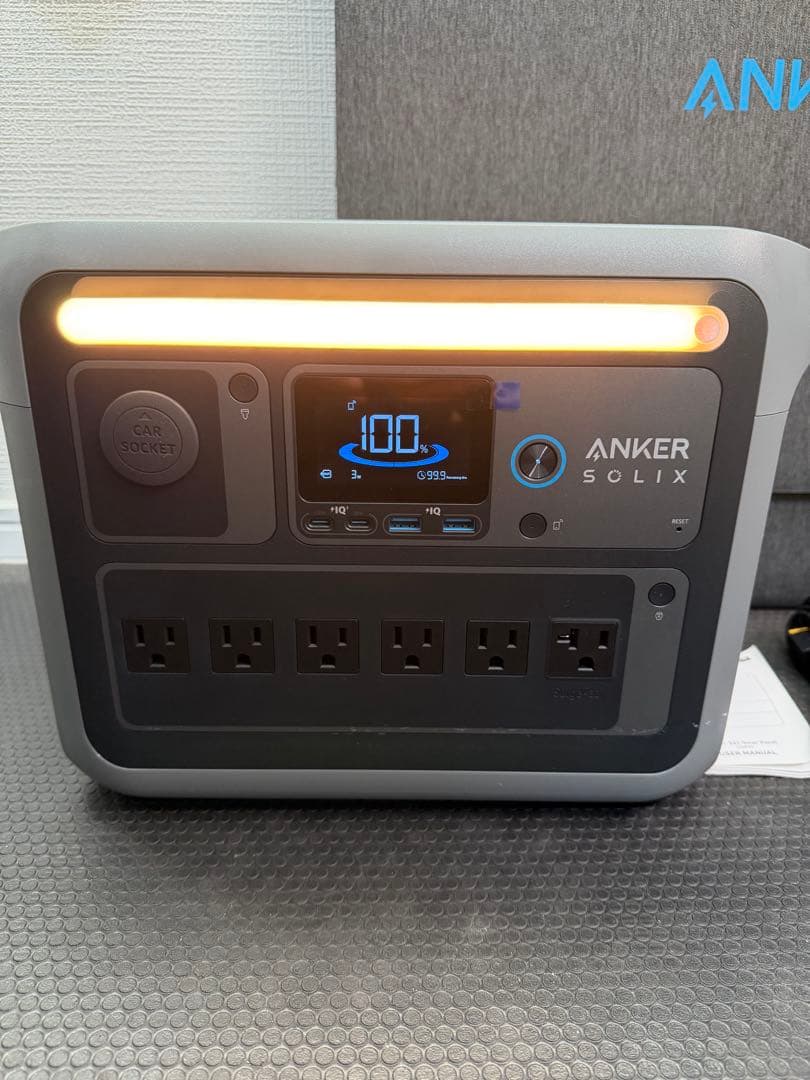 【極美品】Anker Solix C1000 ソーラーパネルセットポータブル電源
