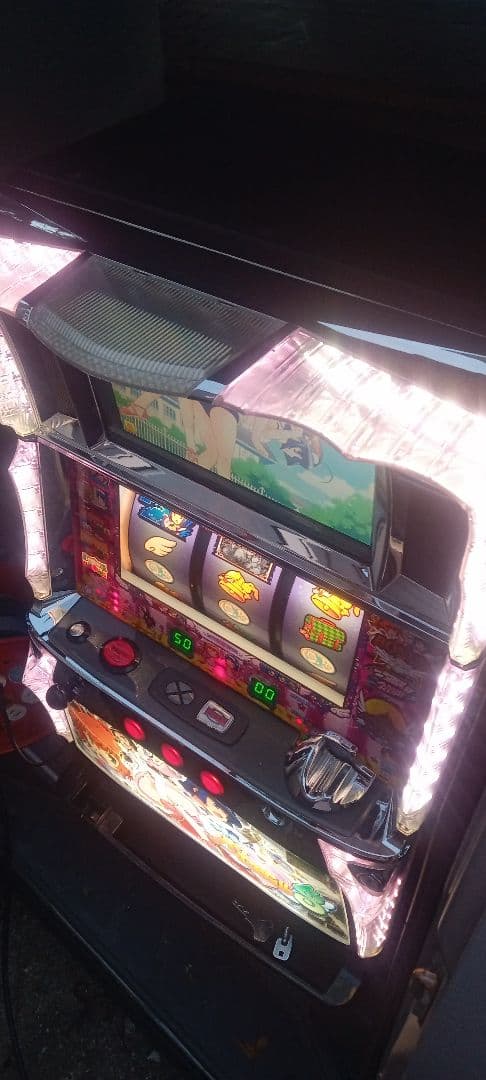 送料込　パチスロ　実機　サミー　ツインエンジェル3 不要機付　家庭用電源