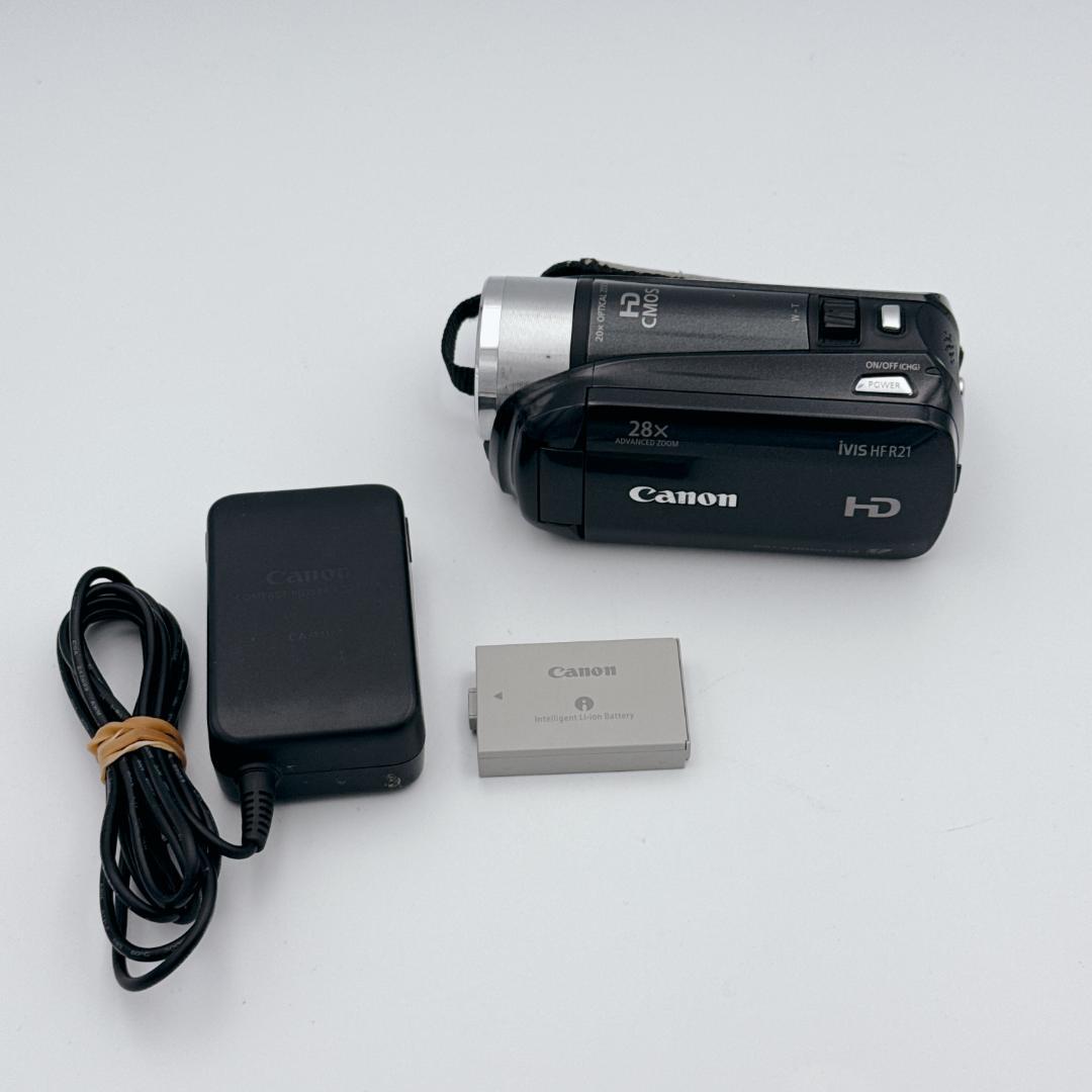 【概ね美品】Canon iVIS HF R21 デジタルビデオカメラ ブラック