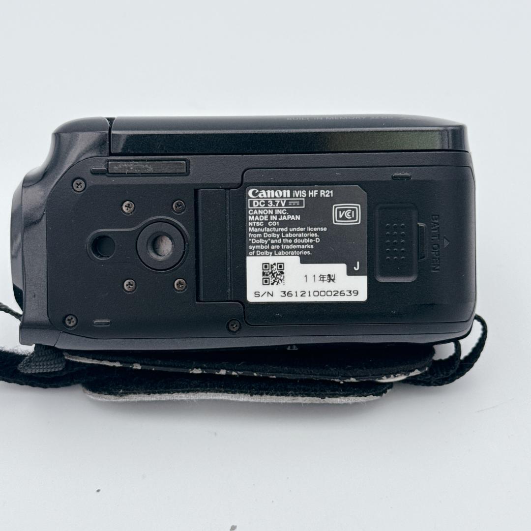 【概ね美品】Canon iVIS HF R21 デジタルビデオカメラ ブラック