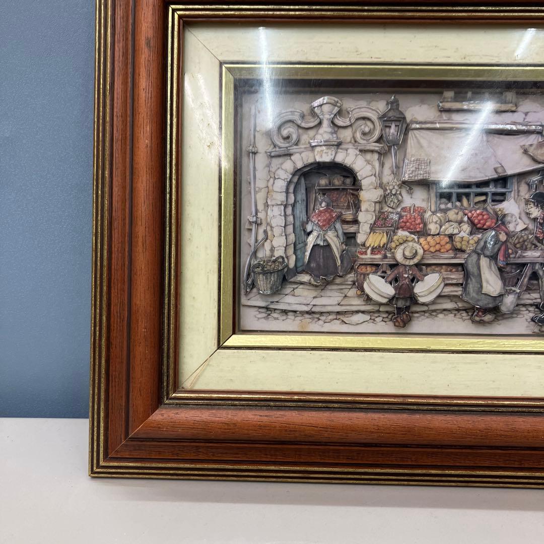 希少 アントン・ピック シャドーボックス 額装 壁掛け 3Dアート 立体絵