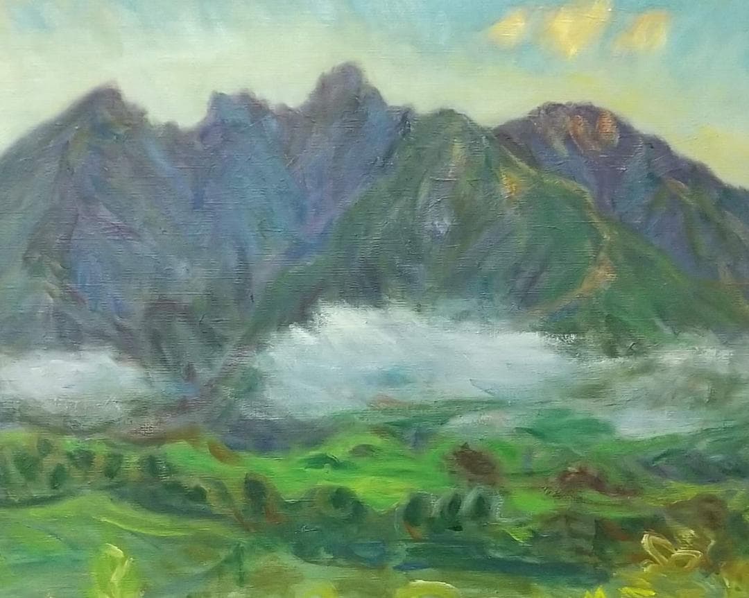 絵画「根子岳」2006 P10 油絵