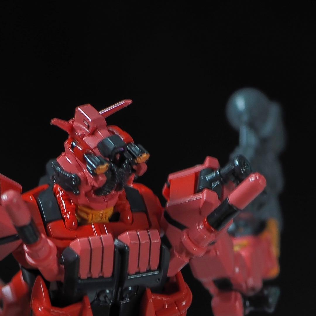 hg 赤いガンダム　塗装済み完成品　全塗装　徹底塗り分け