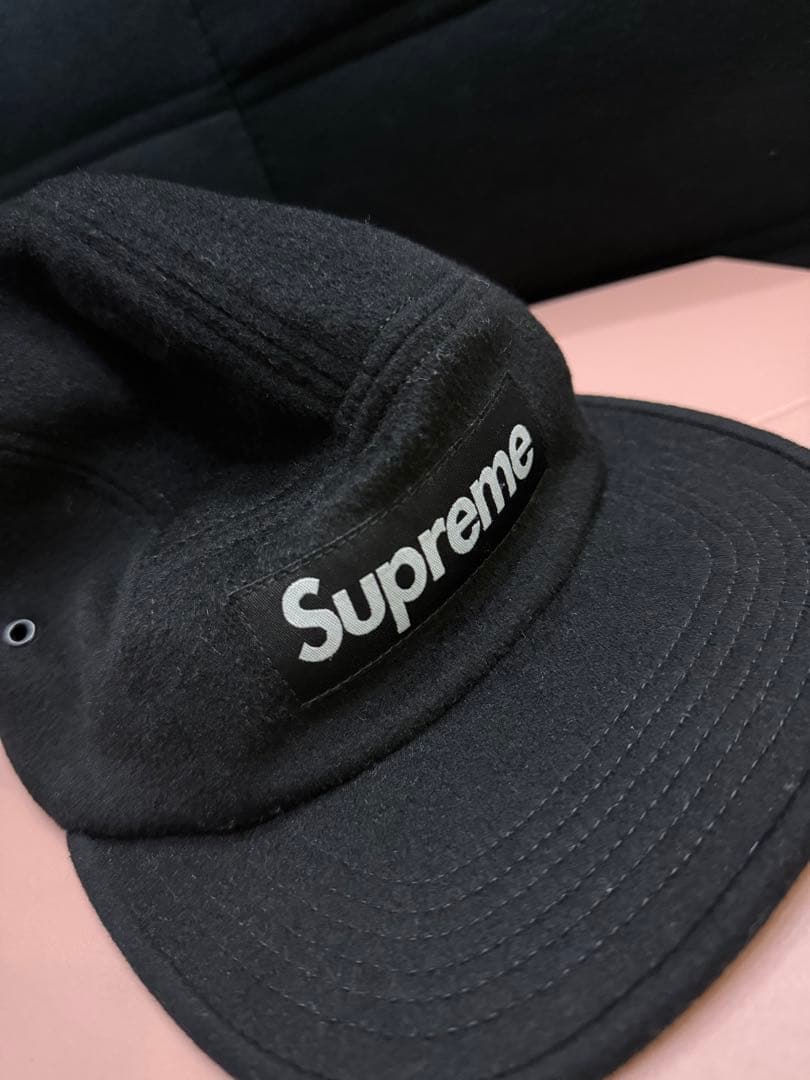Supreme ブラックキャップ 100%ウール　2017