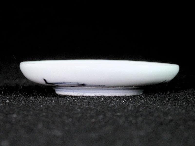 古伊万里　染付　東屋に山水の図　豆皿　A883AS-BWp