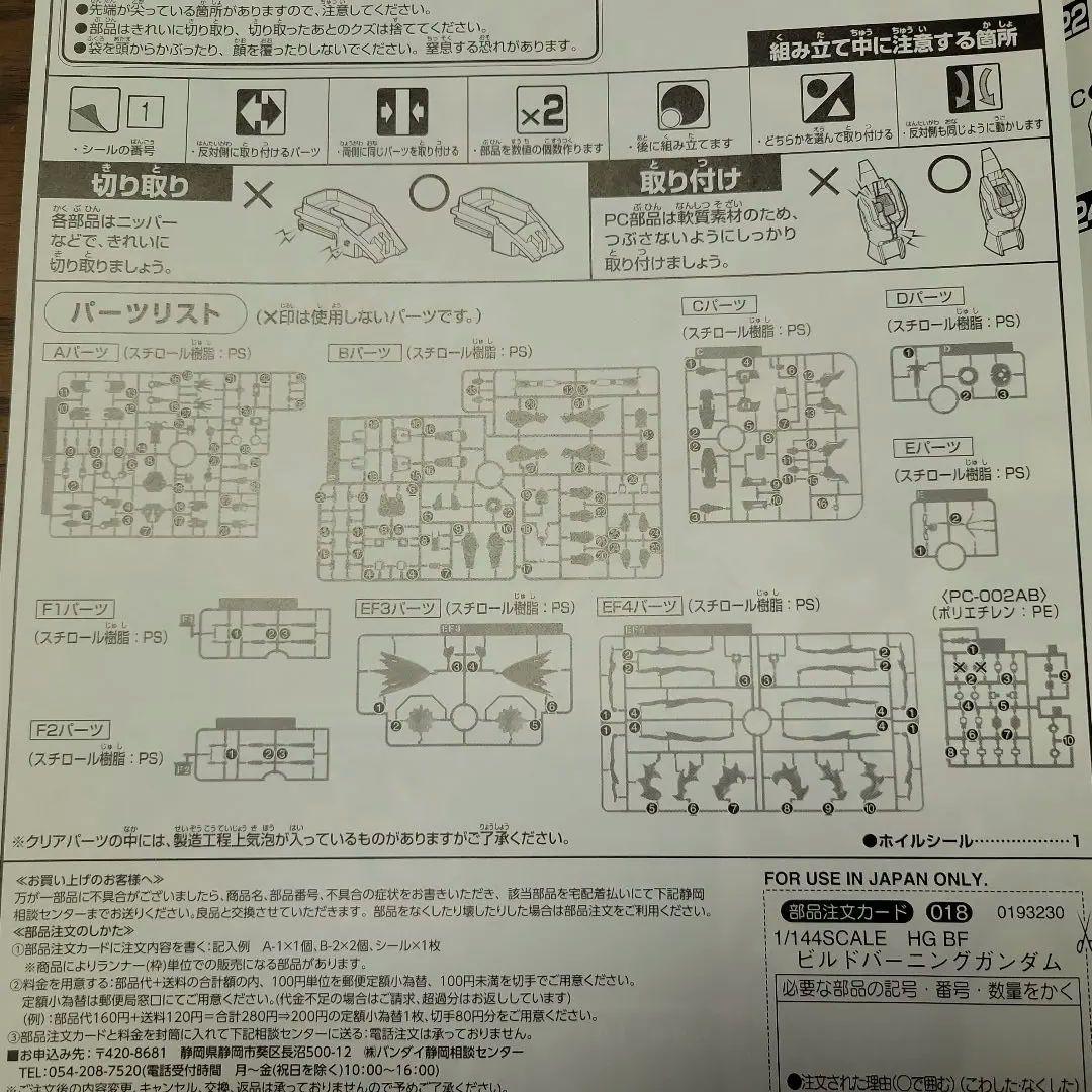 未組立 HG ビルドバーニングガンダム フルカラーメッキver. SPセット