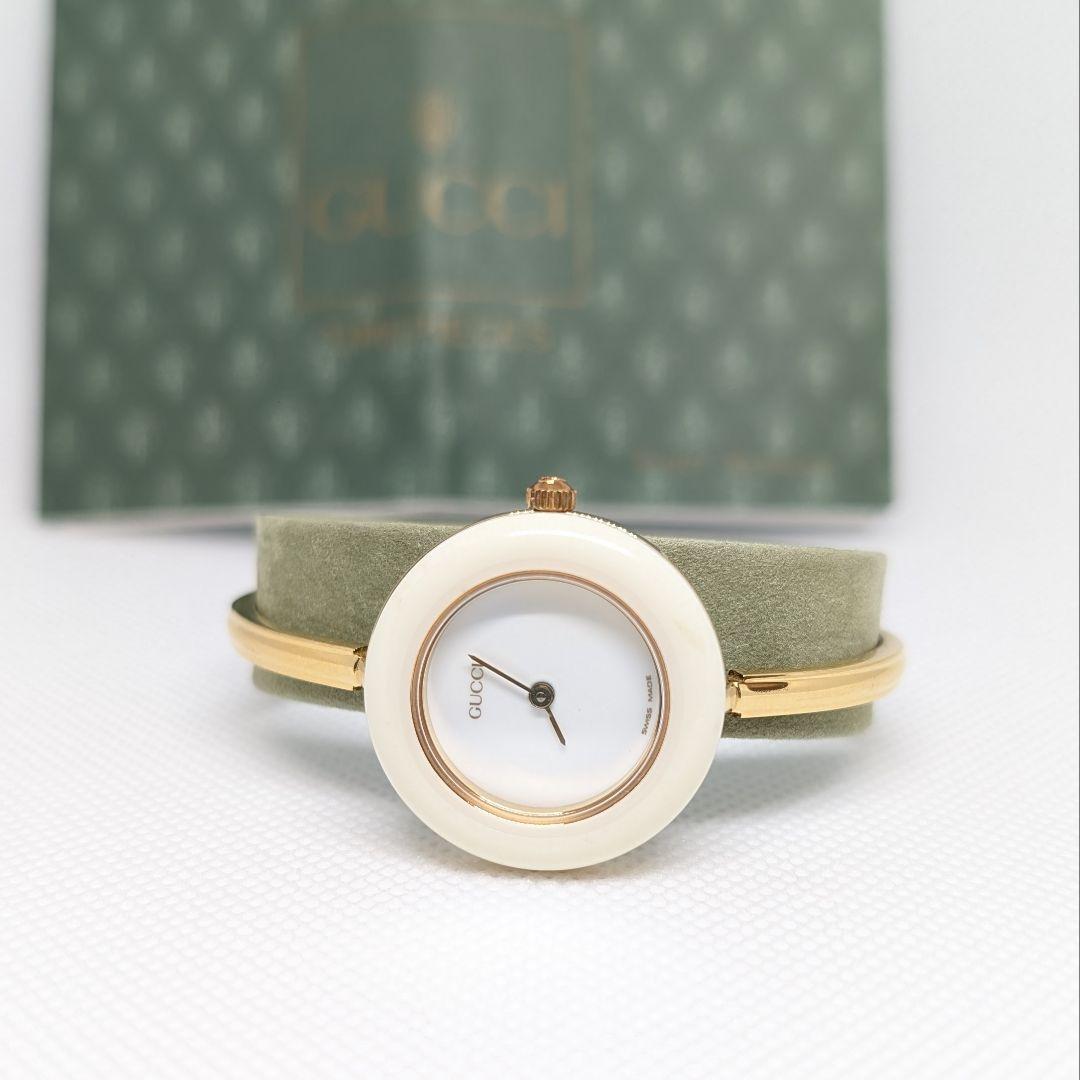 GUCCI アナログ時計 チェンジベゼル 12種 カラフルリング付き グッチ