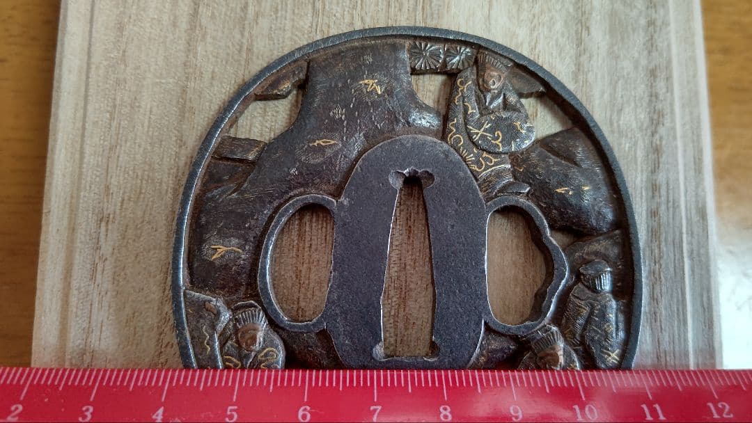 江戸期 鍔、木箱付