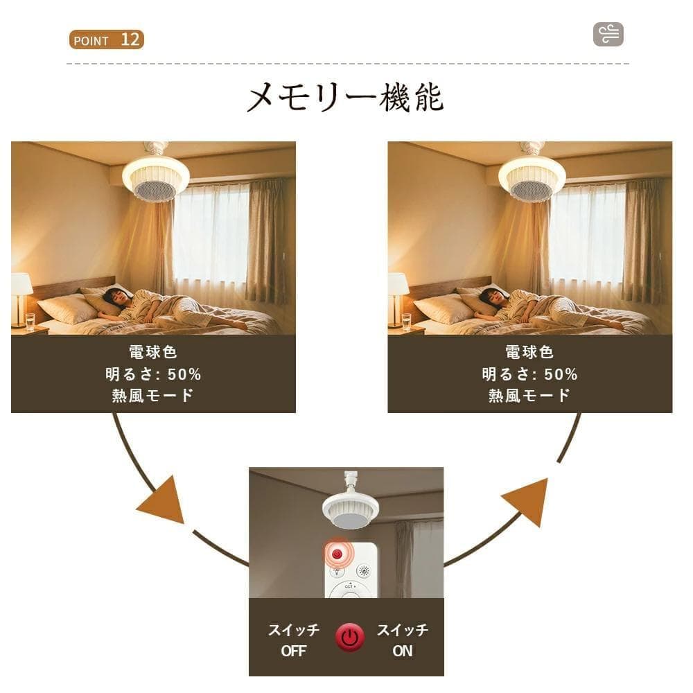 天井ファンヒーターライト ヒーター 暖房 ファンヒーター 電気ヒーター 720w