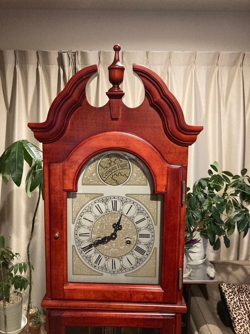 Tempus Fugit ホールクロック 柱時計 ゼンマイ式振り子時計 稼働品