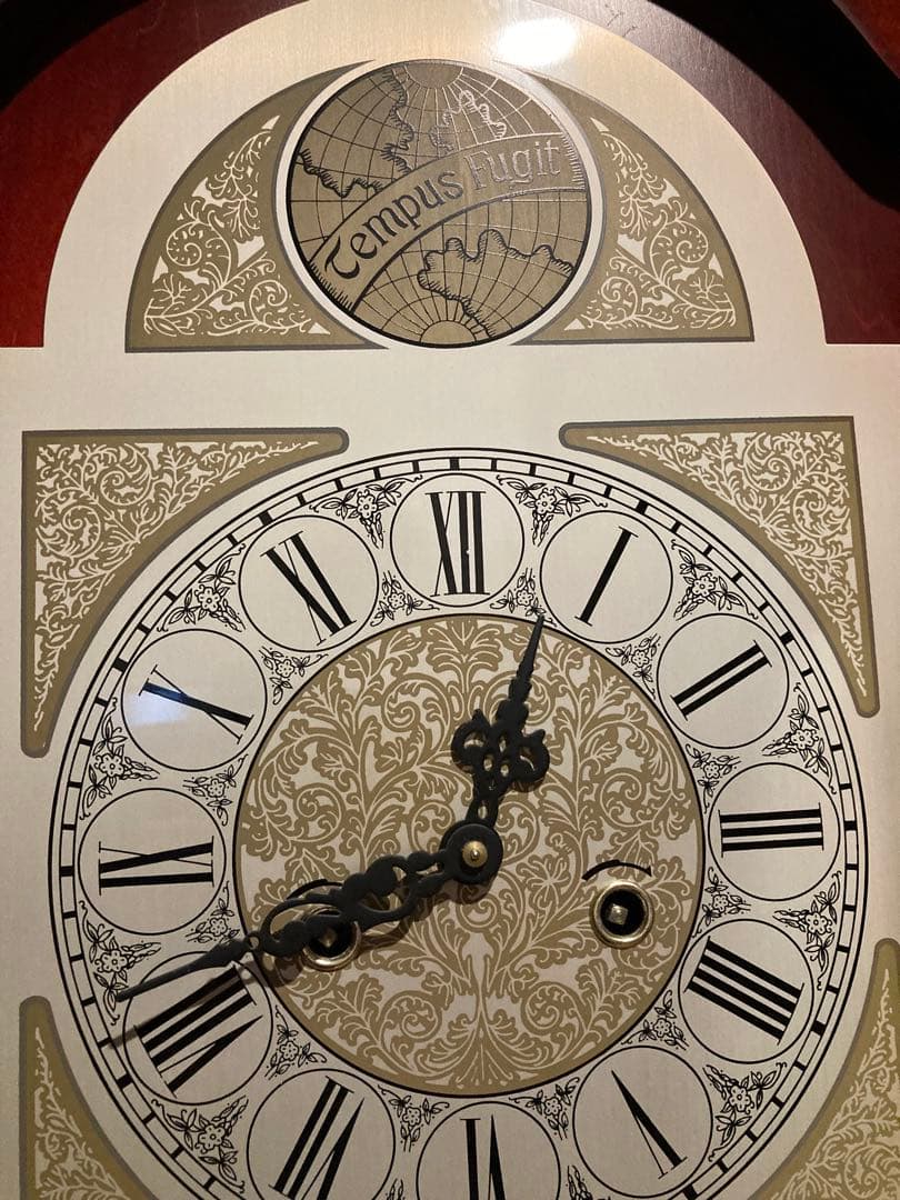 Tempus Fugit ホールクロック 柱時計 ゼンマイ式振り子時計 稼働品
