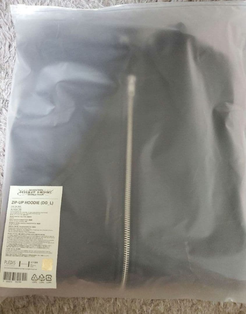 SEVENTEEN RIGHT HERE ジップアップフーディー L コヤン
