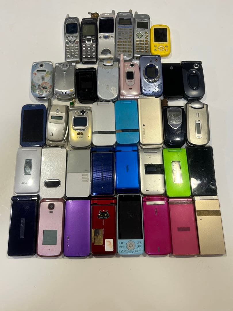 古い携帯電話39台 8台のAndroid ジャンク