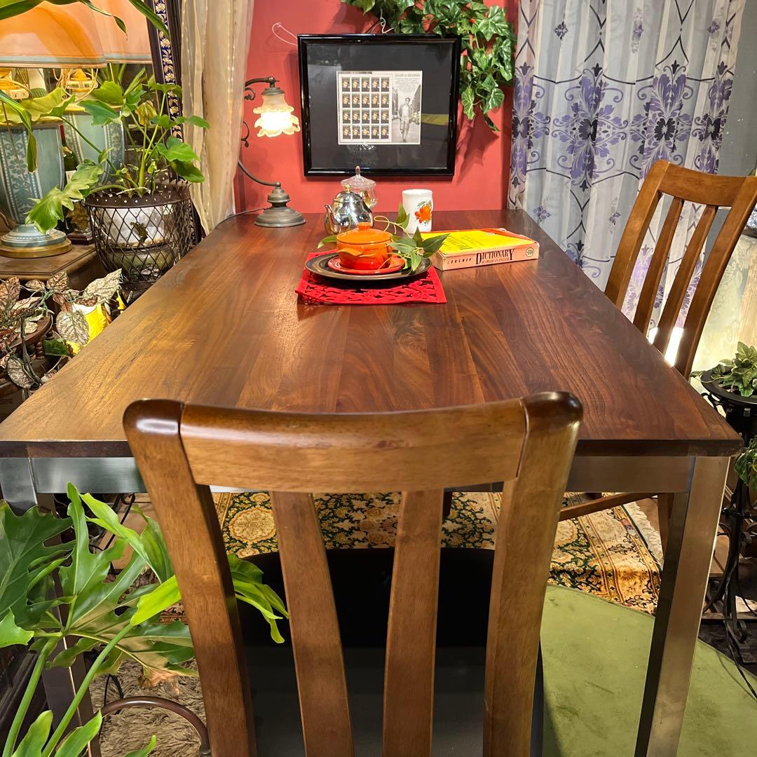 Sale 美品　ヴィンテージ ウォールナット無垢　ダイニングテーブル