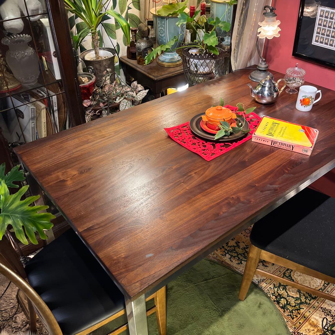 Sale 美品　ヴィンテージ ウォールナット無垢　ダイニングテーブル