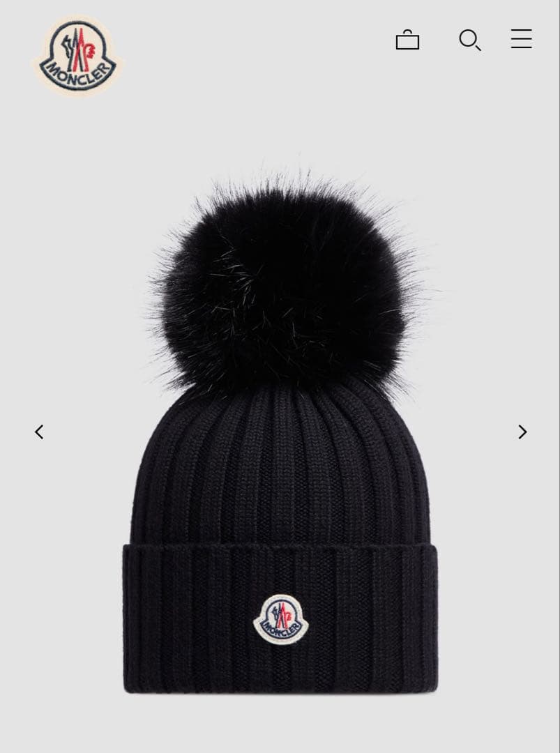 いちご 正規品MONCLER ニットキャップ